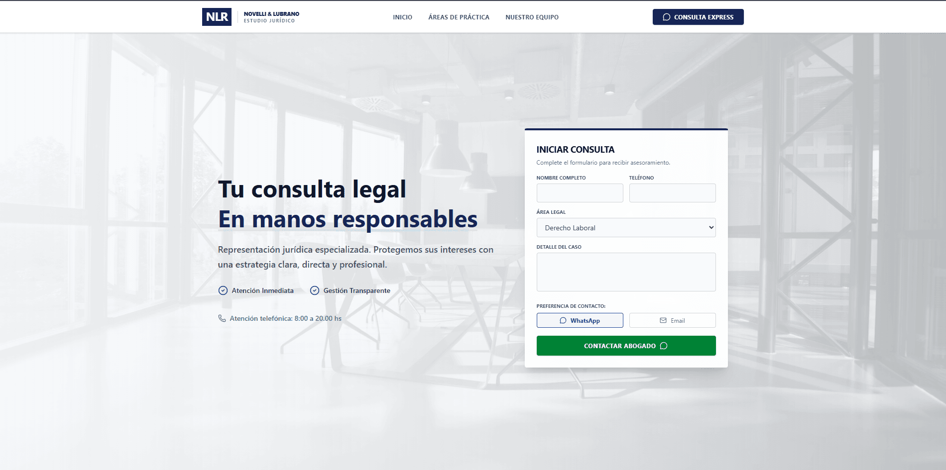 Proyecto nlrabogados.com.ar